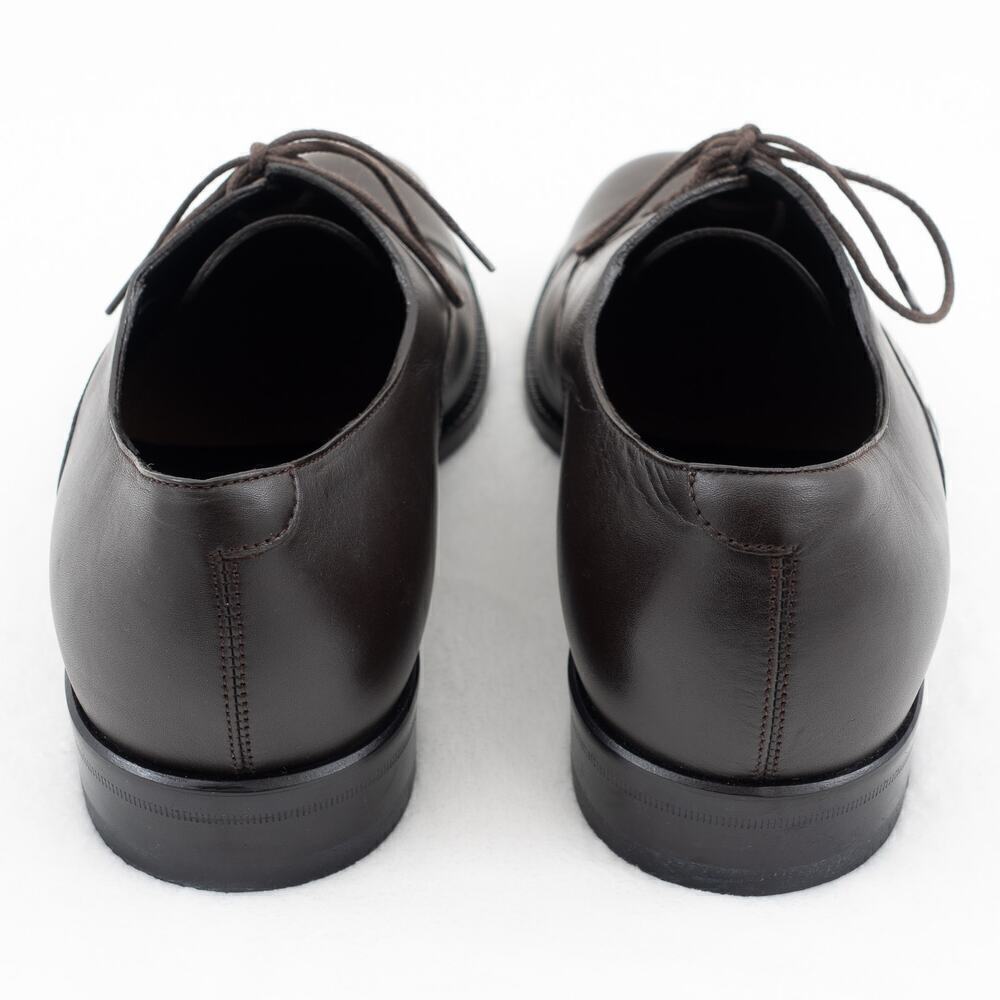 GUCCI Leather Lace-Up Shoes Men's 7.5 Brown - Picture 4 of 9